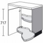 Eckunterschrank mit 2 voll ausschwenkbare LeMans Drehböden [2/16]
