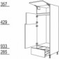 Hochschrank Geräte-Umbau für Kühl- und Gefrierautomat [2/9]