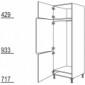 Hochschrank Geräte-Umbau für Kühl- und Gefrierautomat [2/9]