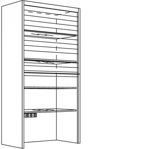 Aufsatzschrank Glas-Jalousie 1402 mm