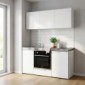 Kompaktk&uuml;che 150 cm Metall mit Backofen und H&auml;ngeschr&auml;nke [1/13]