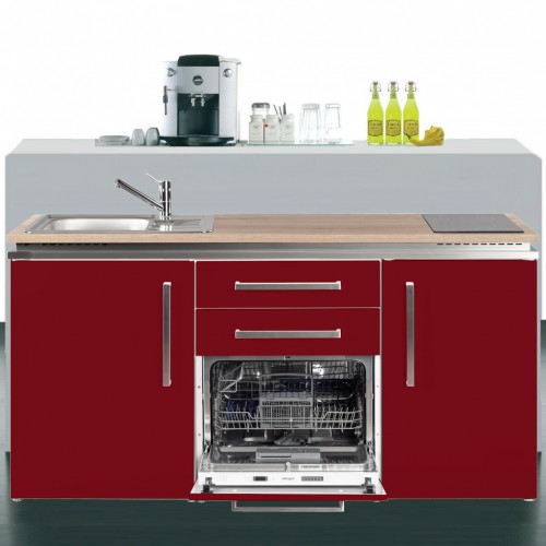 Miniküche Designline 170 cm breit mit Geschirrspüler