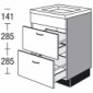Unterschrank für Kochmulde oder Induktionskochfeld  [2/16]