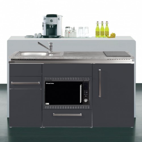 Büroküche 150 cm breit mit Mikrowellenofen