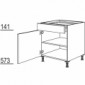 Kochstellenschrank mit 1 Tür [2/12]