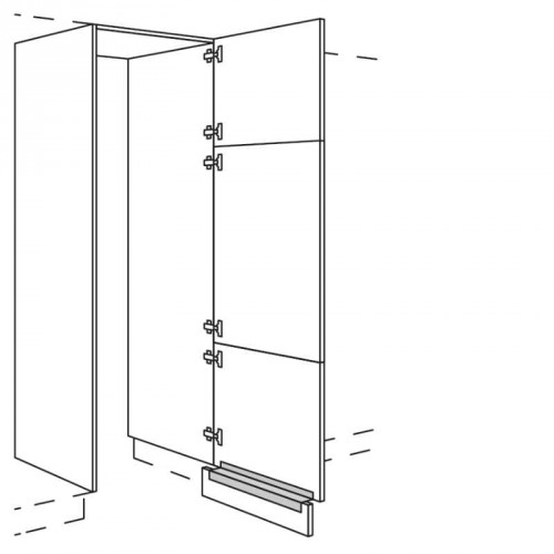 Hochschrank Durchgangstür