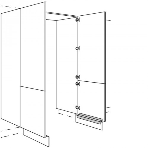 Hochschrank Durchgangstür