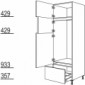 Hochschrank Geräte-Umbau für Kühl- und Gefrierautomat [2/9]