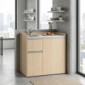 modulLINE ML 100 KA Minik&uuml;che aus Holz mit K&uuml;hlschrank [3/25]