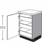 Unterschrank mit 3 Innenschubkästen und 1 Drehtür [2/2]