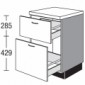 Unterschrank mit 2 Auszügen [2/16]