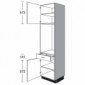 Seitenschrank für Einbaugeräte mit 2 Drehtüren [2/17]