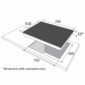 Induktionskochfeld 77 cm mit Edelstahlrahmen [3/3]