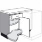 Eck-Kochstellenschrank mit 2 voll ausschwenkbare LeMans Drehböden [1/16]