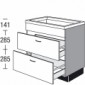 Spülen-Unterschrank mit 2 Auszüge [2/16]
