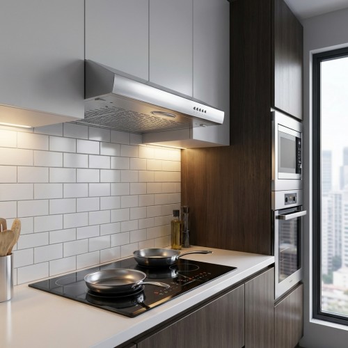 Unterbauhaube 60 cm Abluft, auf Umluft umrüstbar Unterbauhaube 60 cm Abluft, auf Umluft umrüstbar