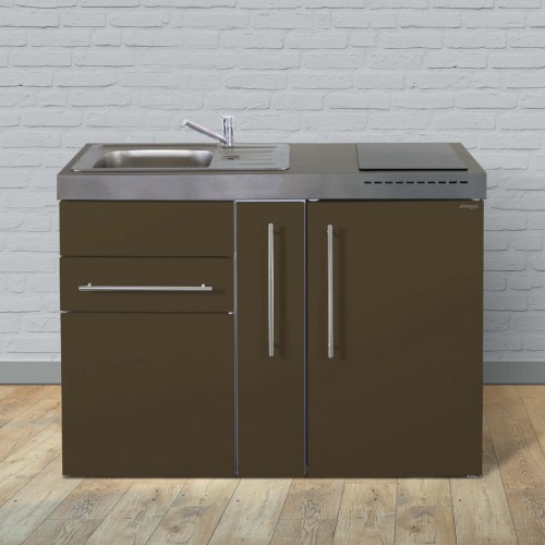 Büroküche 120 cm breit mit Apothekerschrank