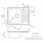 Einbau-Küchenspüle mit kleiner Abtropffläche Admiral R40 [2/3]