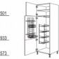 Besen-/Geräteschrank mit 1 verlaschte Tür [2/9]