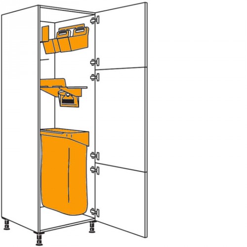 Hochschrank mit Ordnungssytem