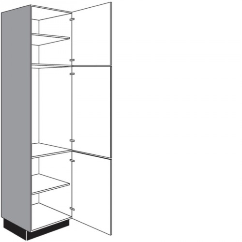 Hochschrank für Einbaugeräte mit 2 Drehtüren und 1 Geräte-Drehtür