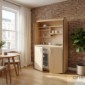 pro-art colorLINE Schrankk&uuml;che mit Rollladen Jalousie in Buche, Ahorn, Nussbaum [4/8]