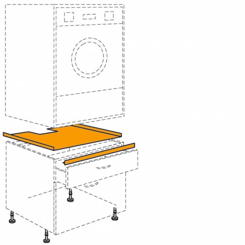 Montagezubehör für Waschmaschinen-/Trocknerunterbau