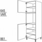 Hochschrank für Geräte-Umbauten, Backofen [2/9]