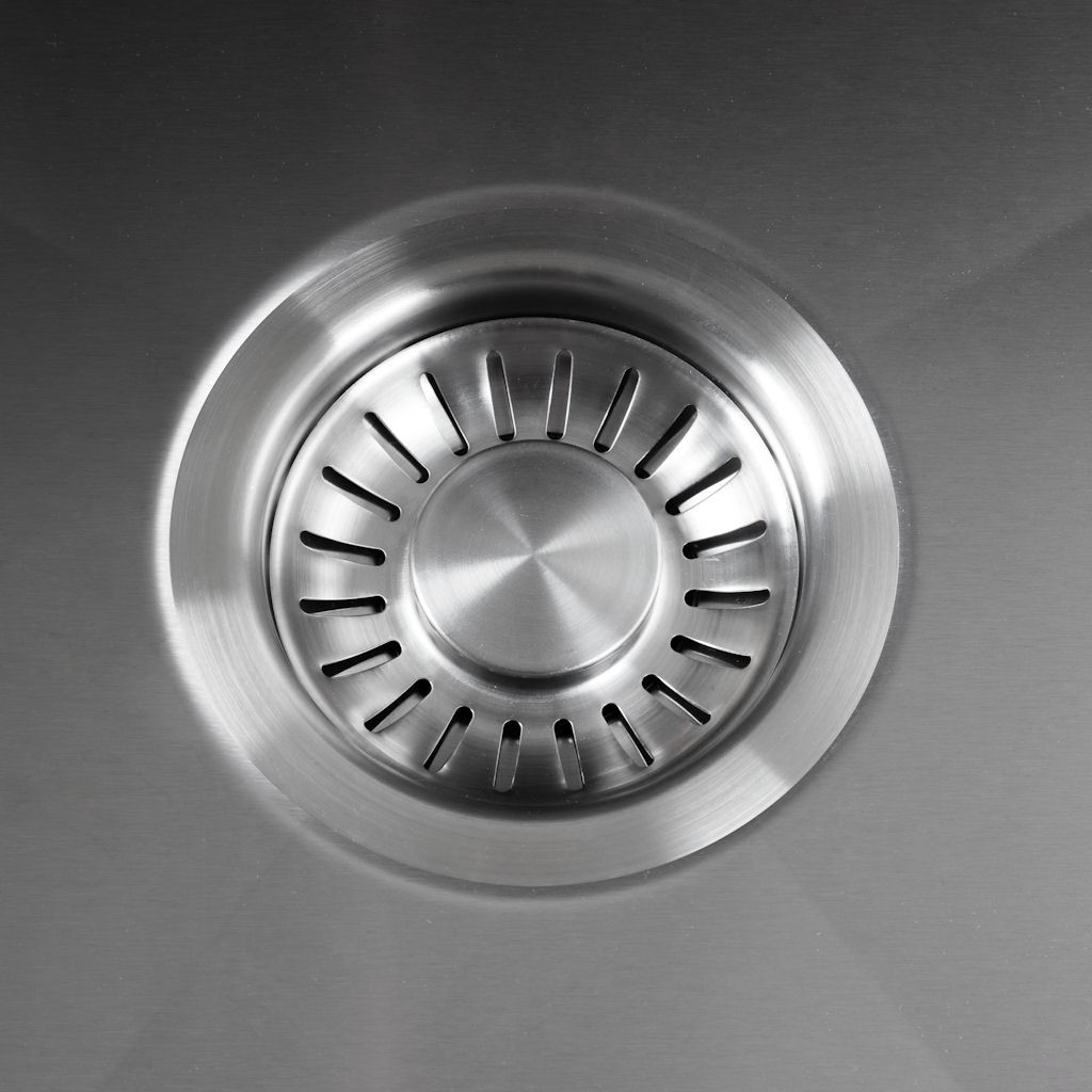 Küchenspüle aus gebürstetem Edelstahl