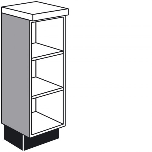 Unterschrank-Regal mit 2 verstellbaren Fachböden