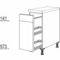 Auszugschrank Fronten verstiftet [2/12]