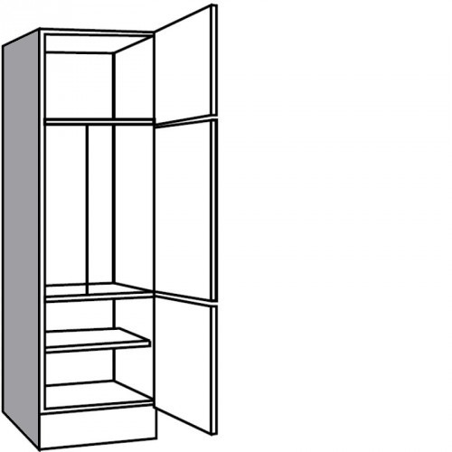 Hochschrank für integrierten Kühlschrank mit 87,2 cm Nischenhöhe