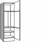 Hochschrank für integrierten Kühlschrank mit 87,2 cm Nischenhöhe [1/35]