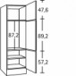 Hochschrank für integrierten Kühlschrank mit 87,2 cm Nischenhöhe [2/35]
