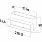 T-RBV 125 Breitkanalrohrbogen vertikal 90° mit einseitig angeformter Muffe [2/2]