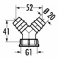 Verschraubung zum Anschluss der Ablaufschläuche [2/2]