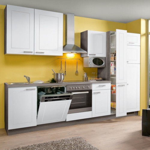 Küchenblock im Landhausstil mit Elektrogeräten 310 cm