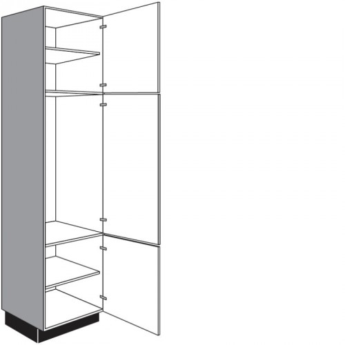 Hochschrank für Einbaugeräte mit 2 Drehtüren und 1 Geräte-Drehtür