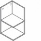 Akzent-Abschlussregal Vertikal mit 1 festen Fachboden [1/14]