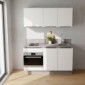150 cm Impuls Minik&uuml;che mit Geschirrsp&uuml;ler, Backofen und Kochfeld [3/21]