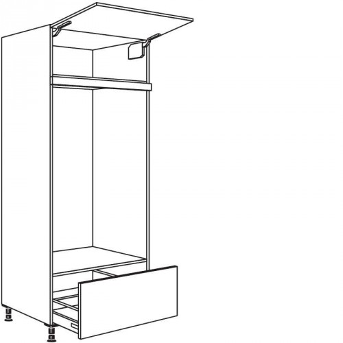 Hochschrank Geräte-Umbau Doppel-Backöfen 1298 mm Nische