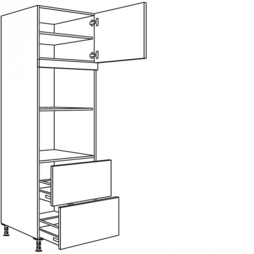 Hochschrank für Geräte-Umbauten, Mikrowelle und Dampfgarer