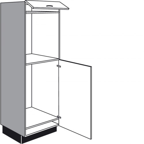 Highboard Geräteumbauschrank mit 1 Geräte-Drehtür 1 Klappe