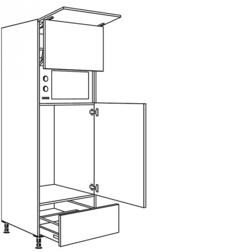 Geräte-Umbau für Kühlautomaten, Mikrowelle mit Lifttür