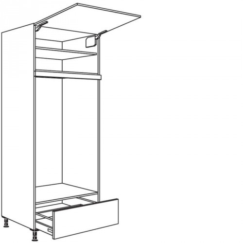 Hochschrank Geräte-Umbau Doppel-Backöfen 1298 mm Nische