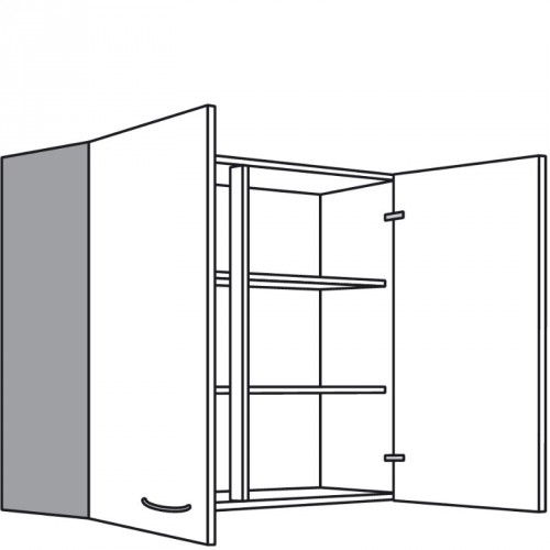 Oberschrank mit 2 Drehtüren