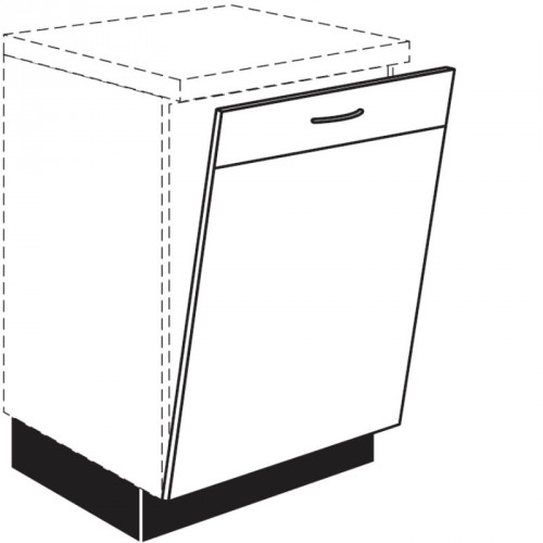 Frontplatte für vollintegrierte Unterbau Geschirrspülmaschinen