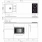Studentenküchen 180 cm breit mit Apothekerauszug, Mikrowellen-ofen [23/27]