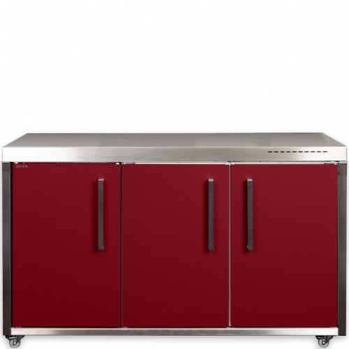 Outdoorküche 150 cm breit auf Rollen