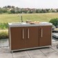 Outdoorküche 150 cm breit auf Rollen [16/25]